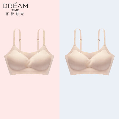 Dream time 2 pieces gathered bra without rims running shockproof seamless comfort girl sports seamless bra 812 black skin color L
Dream time 2 pieces gathered bra without rims running shockproof seamless comfort girl sports seamless bra 812 black skin color L