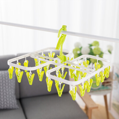 Youku 32 clip folding hanger multi-function drying pants rack drying rack drying rack socks rack green
Youku 32 clip folding hanger multi-function drying pants rack drying rack drying rack socks rack green