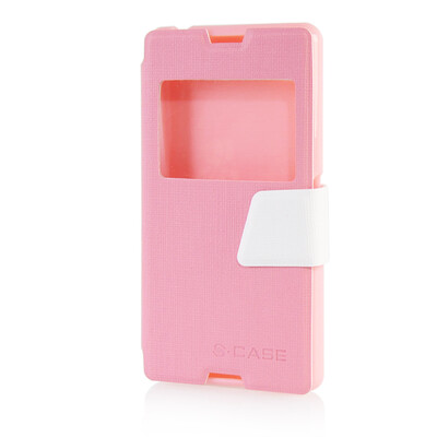 MOONCASE View Window Leather Side Flip Pouch Ultra Slim Shell Back Case Cover for Sony Xperia E3 Pink
MOONCASE View Window Leather Side Flip Pouch Ultra Slim Shell Back Case Cover for Sony Xperia E3 Pink