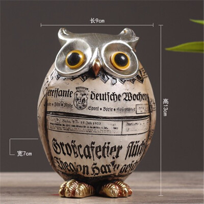 Creative American retro resin owl figurines living room bookcase home decorations personality owl animal ornaments
Creative American retro resin owl figurines living room bookcase home decorations personality owl animal ornaments