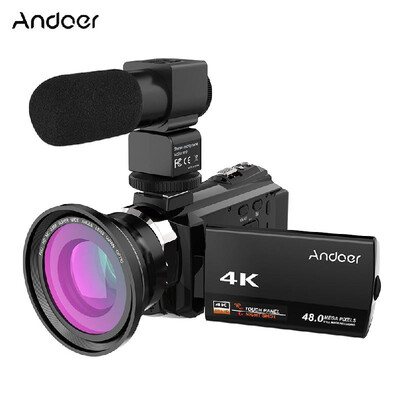 Andoer 4K 1080P 48MP WiFi Digital Video Camera Camcorder Recorder with 2pcs Rechargeable Batteries 039X Wide Angle Macro Lens
Andoer 4K 1080P 48MP WiFi Digital Video Camera Camcorder Recorder with 2pcs Rechargeable Batteries 039X Wide Angle Macro Lens