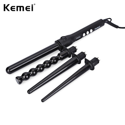 Kemei KM - 4083 4 in 1 Makeup Hair Curler Roller Removable Curling Iron Conical Curling Wand Set
Kemei KM - 4083 4 in 1 Makeup Hair Curler Roller Removable Curling Iron Conical Curling Wand Set