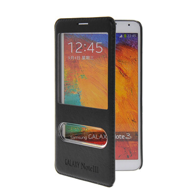 MOONCASE View Window Leather Side Flip Pouch Stand Shell Back Case Cover for Samsung Galaxy Note 3 N9000 Black
MOONCASE View Window Leather Side Flip Pouch Stand Shell Back Case Cover for Samsung Galaxy Note 3 N9000 Black