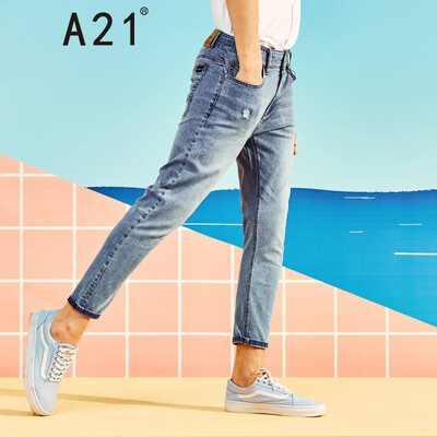 A21 summer mens low waist stretch Slim pants pants trend light blue feet jeans 4821020006 light blue 31 18078A
A21 summer mens low waist stretch Slim pants pants trend light blue feet jeans 4821020006 light blue 31 18078A