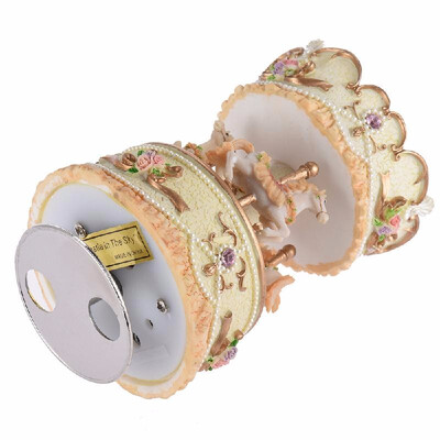 Colorful Melody Toy Laxury Windup Carousel Music Box Artware Castle in The Sky Golden R7VD
Colorful Melody Toy Laxury Windup Carousel Music Box Artware Castle in The Sky Golden R7VD