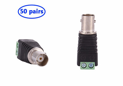 COOLM BNC Connectors Coax Cat5 Cat6 BNC female CCTV Connector BNC female Jack Video Balun Camera connectors
COOLM BNC Connectors Coax Cat5 Cat6 BNC female CCTV Connector BNC female Jack Video Balun Camera connectors