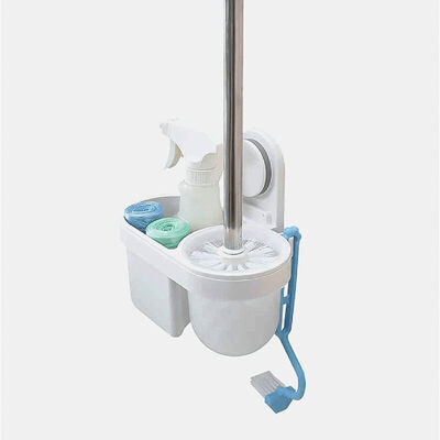 Rich suction cup toilet brush shelf set free punching wall-mounted toilet brush holder with base
Rich suction cup toilet brush shelf set free punching wall-mounted toilet brush holder with base