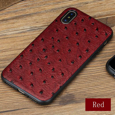 Genuine Leather Phone Case For iPhone X Ostrich Texture Back Cover For 6 6S 7 8 Plus Cases
Genuine Leather Phone Case For iPhone X Ostrich Texture Back Cover For 6 6S 7 8 Plus Cases