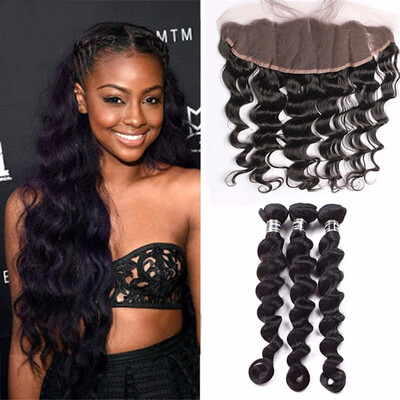 Amazing Star Malaysian Virgin Hair Bundles with Frontal Loose Wave with Frontal Human Hair with Frontal Closure Free Part
Amazing Star Malaysian Virgin Hair Bundles with Frontal Loose Wave with Frontal Human Hair with Frontal Closure Free Part