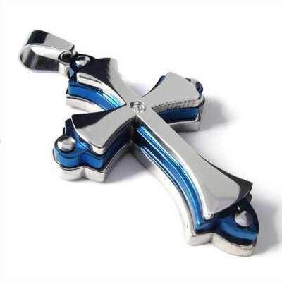 Hpolw Mens&Womens Vintage Stainless Steel Casting Blue&Silver Cross Crystal Pendant18-26 inches Chain
Hpolw Mens&Womens Vintage Stainless Steel Casting Blue&Silver Cross Crystal Pendant18-26 inches Chain