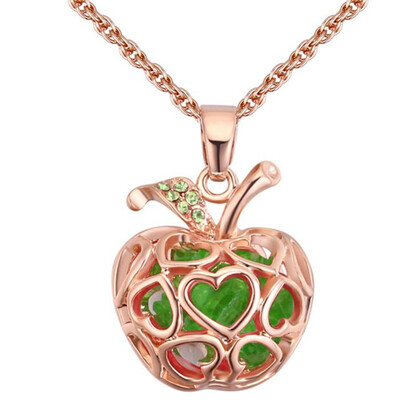 Apple Pendant Necklaces For Women Austria Crystal Vintage Fashion Jewelry Accessories High Quality Ladies Gift 27888
Apple Pendant Necklaces For Women Austria Crystal Vintage Fashion Jewelry Accessories High Quality Ladies Gift 27888