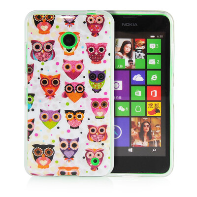MOONCASE Cute Owl Soft Flexible Silicone Gel TPU Skin Shell Back ЧЕХОЛ ДЛЯ Nokia lumia 630 
MOONCASE Cute Owl Soft Flexible Silicone Gel TPU Skin Shell Back ЧЕХОЛ ДЛЯ Nokia lumia 630