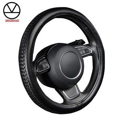 PU Leather Steering Wheel Cover Black Lychee Pattern with Anti-slip Braiding Style Size fits 38cm15" Diameter
PU Leather Steering Wheel Cover Black Lychee Pattern with Anti-slip Braiding Style Size fits 38cm15" Diameter