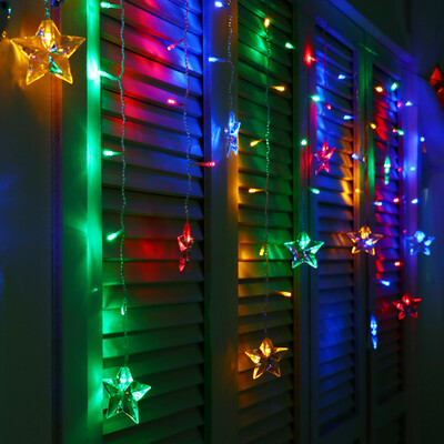 JULELYS Star LED Curtain Light Christmas Garland Window LED Lights Decoration For Wedding Holiday Party Home Room Festoon Decor
JULELYS Star LED Curtain Light Christmas Garland Window LED Lights Decoration For Wedding Holiday Party Home Room Festoon Decor
