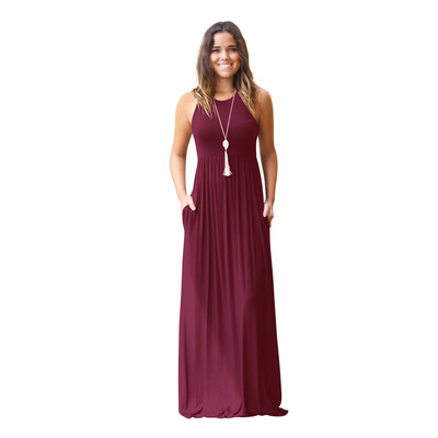 TryEverything Summer Long Dress Women 2018 Cotton Black Casual Dress Women Sleeveless Tank Pocket Floor Length Dresses For Women
TryEverything Summer Long Dress Women 2018 Cotton Black Casual Dress Women Sleeveless Tank Pocket Floor Length Dresses For Women
