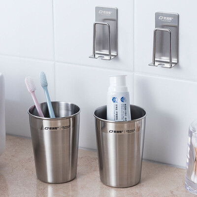 Ou Runzhe toothbrush holder set stainless steel brushing cup mouthwash cup with toothpaste toothbrush storage rack
Ou Runzhe toothbrush holder set stainless steel brushing cup mouthwash cup with toothpaste toothbrush storage rack