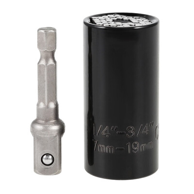 Universal Torque Socket Wrench Sleeve Ratchet Grip Drill Adapter Tool Sleeve contains 54 hardened steel spring pins
Universal Torque Socket Wrench Sleeve Ratchet Grip Drill Adapter Tool Sleeve contains 54 hardened steel spring pins