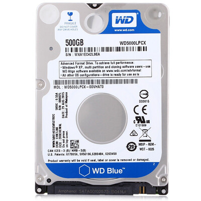 Western Digital (WD) Blue Disk 500G SATA6Gb / s 5400 об / мин 16M Жесткий диск для ноутбука (WD5000LPCX)
Western Digital (WD) Blue Disk 500G SATA6Gb / s 5400 об / мин 16M Жесткий диск для ноутбука (WD5000LPCX)