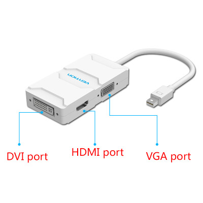 Vention 3 in 1 Mini DP Displayport to HDMI/DVI/VGA Display Port cable Adapter for projector LED display Apple Macbook Pro Microsoft Surface Pro 2 3
Vention 3 in 1 Mini DP Displayport to HDMI/DVI/VGA Display Port cable Adapter for projector LED display Apple Macbook Pro Microsoft Surface Pro 2 3