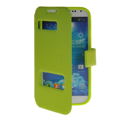 MOONCASE View Window Leather Side Flip Pouch Stand Shell Back Case Cover for Samsung Galaxy S4 I9500 Green
MOONCASE View Window Leather Side Flip Pouch Stand Shell Back Case Cover for Samsung Galaxy S4 I9500 Green