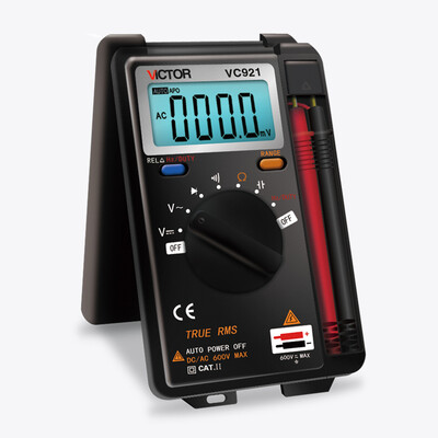 Victory instrument VICTOR VC921 automatic range digital multimeter card type universal meter portable universal table
Victory instrument VICTOR VC921 automatic range digital multimeter card type universal meter portable universal table