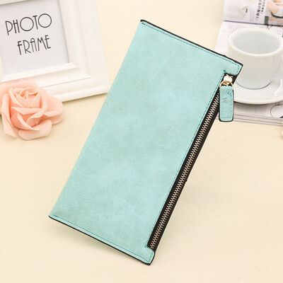 Wallet New Lady Long Matte Leather zipper female purse Cards Holder Clutch bag 
Wallet New Lady Long Matte Leather zipper female purse Cards Holder Clutch bag