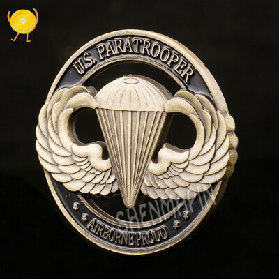 American air force coin parachute coin ancient bronze relief hollow out of the collection coin
American air force coin parachute coin ancient bronze relief hollow out of the collection coin