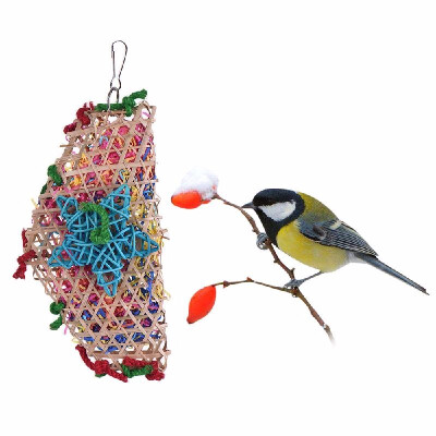 Natural Parrot Chew Bite Swing Toy Colorful Bird Cage Accessories Hanging Toys for Parakeet Budgie Macaw Cockatoo
Natural Parrot Chew Bite Swing Toy Colorful Bird Cage Accessories Hanging Toys for Parakeet Budgie Macaw Cockatoo