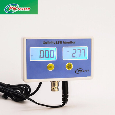 PH-2771 2-in-1 Digital Salinity Meter PH Tester Meter Monitor for Aquarium 0-1999PPT 000-1400PH
PH-2771 2-in-1 Digital Salinity Meter PH Tester Meter Monitor for Aquarium 0-1999PPT 000-1400PH