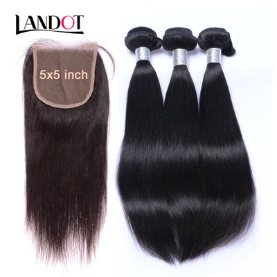 8A Size 5x5 Lace Closure With 3 Bundles Peruvian Virgin Hair Straight 4 Pcs Lot 100 Human Hair Weaves And Closures Natural Black
8A Size 5x5 Lace Closure With 3 Bundles Peruvian Virgin Hair Straight 4 Pcs Lot 100 Human Hair Weaves And Closures Natural Black