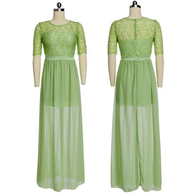 New Women's Ladies Elegant Medium Sleeve O-Neck Sexy Hollow Out Lace Chiffon Cocktail Party Prom Evening Long Dress Gown
New Women's Ladies Elegant Medium Sleeve O-Neck Sexy Hollow Out Lace Chiffon Cocktail Party Prom Evening Long Dress Gown