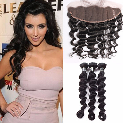 Amazing Star Indian Virgin Hair Loose Wave Bundles with Frontal Unprocessed Human Hair with Lace Frontal Closure Soft&Bouncy
Amazing Star Indian Virgin Hair Loose Wave Bundles with Frontal Unprocessed Human Hair with Lace Frontal Closure Soft&Bouncy