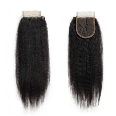 NamiHair Wholesale Price Yaki Kinky Straight 4x4 Lace Closure Brazilian Virgin Human Hair Free Part Remy Human Hair
NamiHair Wholesale Price Yaki Kinky Straight 4x4 Lace Closure Brazilian Virgin Human Hair Free Part Remy Human Hair