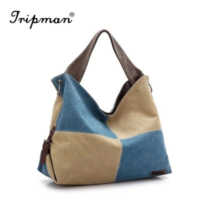 Tripman Fashion Women Striped Handbag Canvas Shoulder Bag Messenger Crossbody Bags Hit Color Stripe Casual Tote Hot Sale hobo handbag
Tripman Fashion Women Striped Handbag Canvas Shoulder Bag Messenger Crossbody Bags Hit Color Stripe Casual Tote Hot Sale hobo handbag