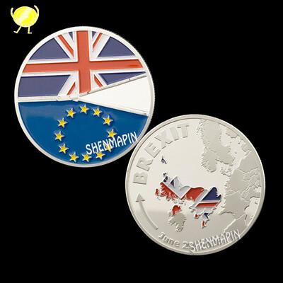 2016 UK exit EU commemorative coin EU Twelve countries challenge coin gold-plated silver two-color coin euro Collectibles
2016 UK exit EU commemorative coin EU Twelve countries challenge coin gold-plated silver two-color coin euro Collectibles