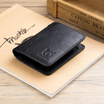 Bullcaptain Cowhide Short Wallets Vintage 8 Card Holder Coin Mens Fashion Purse 
Bullcaptain Cowhide Short Wallets Vintage 8 Card Holder Coin Mens Fashion Purse