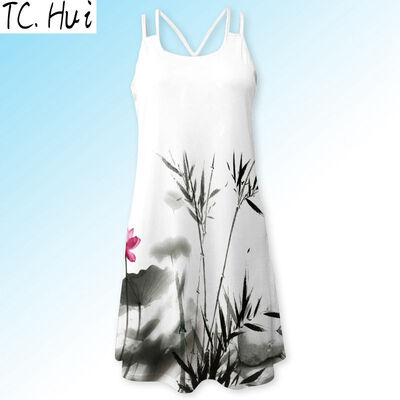 Summer Dress Women Feather Print Vintage 3D Dress Sleeveless Boho Style Short Beach Dress 6 colors
Summer Dress Women Feather Print Vintage 3D Dress Sleeveless Boho Style Short Beach Dress 6 colors