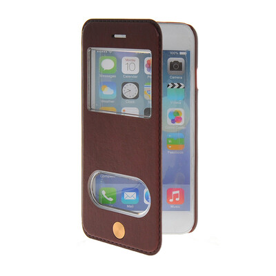 MOONCASE View Window Leather Side Flip Pouch Stand Shell Back Case Cover for Apple iPhone 6 ( 4.7 inch ) Red
MOONCASE View Window Leather Side Flip Pouch Stand Shell Back Case Cover for Apple iPhone 6 ( 4.7 inch ) Red