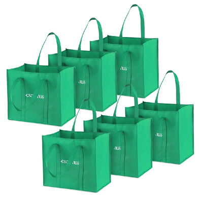 Esonmus 6pcs set Multipurpose Reusable NonWoven Large Grocery Tote Bags Foldable Shopping Bags Storage Handbags with Dual Reinfor
Esonmus 6pcs set Multipurpose Reusable NonWoven Large Grocery Tote Bags Foldable Shopping Bags Storage Handbags with Dual Reinfor