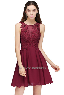 2018 New A-Line Burgundy Appliques Homecoming Dresses 2017 Sexy Sleeveless Chiffon Cocktail Women Special Occasion Dresses
2018 New A-Line Burgundy Appliques Homecoming Dresses 2017 Sexy Sleeveless Chiffon Cocktail Women Special Occasion Dresses