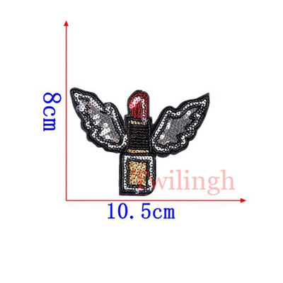 1 pcslot Brand Embroidered Patches Heart Crown Lipstick Sequin Patches Iron On Fabric Badge Sew On Clothes Applique DIY Sticker
1 pcslot Brand Embroidered Patches Heart Crown Lipstick Sequin Patches Iron On Fabric Badge Sew On Clothes Applique DIY Sticker