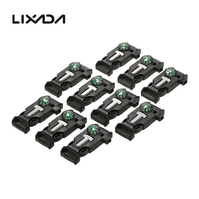 Travel Paracord Lixada 10PCS Plastic Whistle Quick Release Buckle Flint Fire Starter for Paracord Bracelet Outdoor Camping Emergen
Travel Paracord Lixada 10PCS Plastic Whistle Quick Release Buckle Flint Fire Starter for Paracord Bracelet Outdoor Camping Emergen