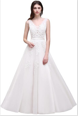 Tulle Appliques Lace Beaded Long Evening Dresses 2018 A Line V Neck Evening Gowns Backless
Tulle Appliques Lace Beaded Long Evening Dresses 2018 A Line V Neck Evening Gowns Backless