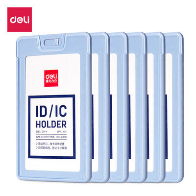 Deli deli 6 vertical ID card sets bus card sets slide type employee badge card light blue 8315
Deli deli 6 vertical ID card sets bus card sets slide type employee badge card light blue 8315
