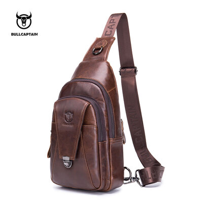 BULL CAPTAIN High Quality Men Genuine Leather Cowhide Vintage Chest Back Pack Travel fashion Cross Body Messenger Shoulder Bag
BULL CAPTAIN High Quality Men Genuine Leather Cowhide Vintage Chest Back Pack Travel fashion Cross Body Messenger Shoulder Bag