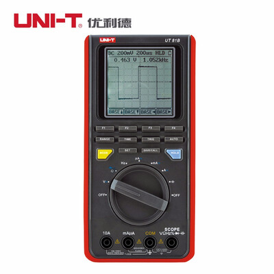 UNI-T UT81B Handheld Scopemeter Oscilloscope Digital Multimeter LCD 8MHz 40MSs Real-Time Sample Rate
UNI-T UT81B Handheld Scopemeter Oscilloscope Digital Multimeter LCD 8MHz 40MSs Real-Time Sample Rate