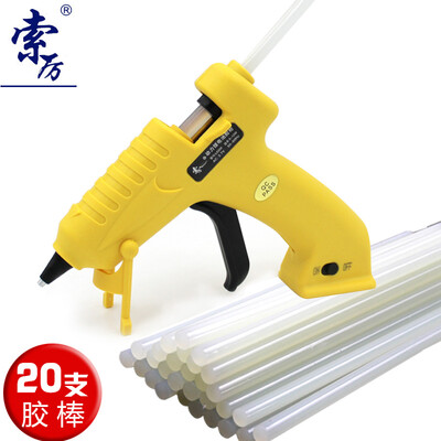 Suol USB Lithium Hot Melt Adhesive Gun Handmade Repair Thermosol Gun send 20 white glue sticks LD208
Suol USB Lithium Hot Melt Adhesive Gun Handmade Repair Thermosol Gun send 20 white glue sticks LD208