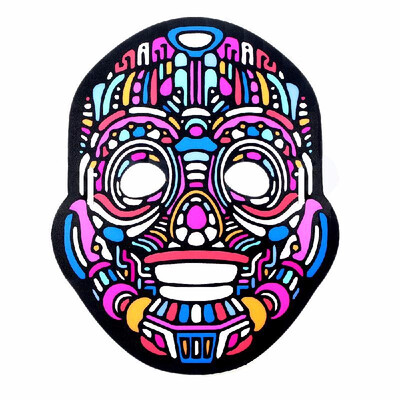 Halloween LED Light Full-face Mask Sound Activated Glowing for Festival Party Halloween Carnivals Dance Ball Masquerades Cosplay
Halloween LED Light Full-face Mask Sound Activated Glowing for Festival Party Halloween Carnivals Dance Ball Masquerades Cosplay