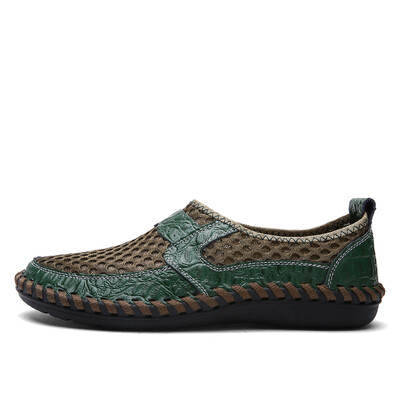 Summer Breathable Mesh Shoes Mens Casual Shoes Genuine Leather Slip On Brand Fashion Summer Shoes Man Soft Comfortable
Summer Breathable Mesh Shoes Mens Casual Shoes Genuine Leather Slip On Brand Fashion Summer Shoes Man Soft Comfortable