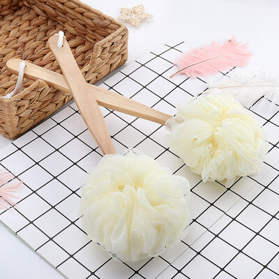 Bethus long handle bath flower raw wooden handle bath ball bath brush bathing back 2 Pack
Bethus long handle bath flower raw wooden handle bath ball bath brush bathing back 2 Pack